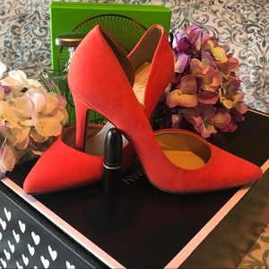 Merona Orange “Lainee” D’Orsay Heels